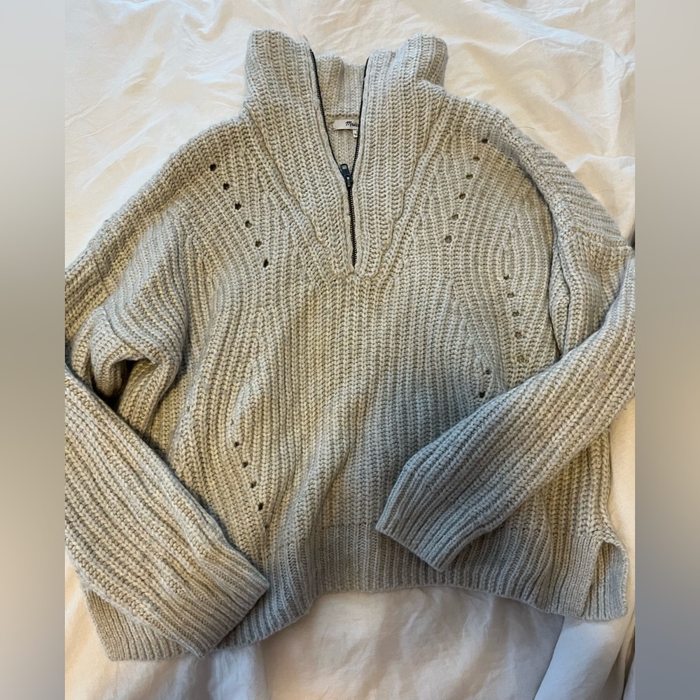 Madewell 1/4 zip knit